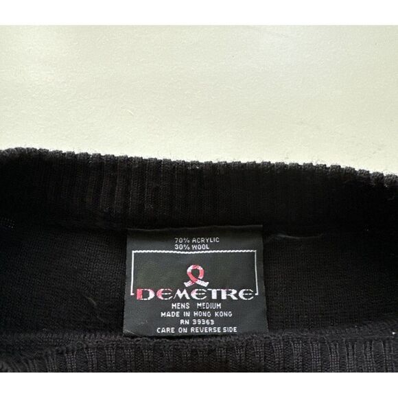 Demetre Vintage Sweater Men's Pullover Size M Wool Blend Aztec Ski Apres - Picture 6 of 10